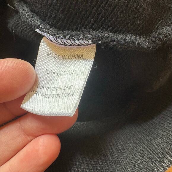 Monat Gear black cropped logo crew sweatshirt SIZE 2XL - Picture 4 of 5